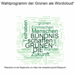 G90 die Grünen Wahlprogramm