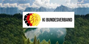 Logo KI-Bundesverband vor Bergkulisse
