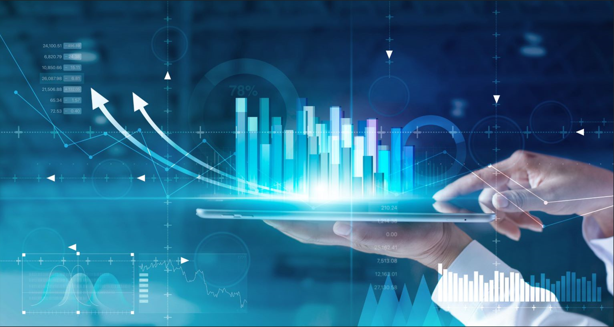 data two hands holding a tablet