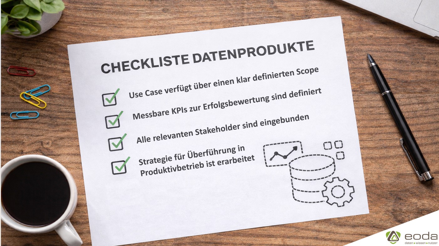 Checkliste für die Entwicklung von Datenprodukten