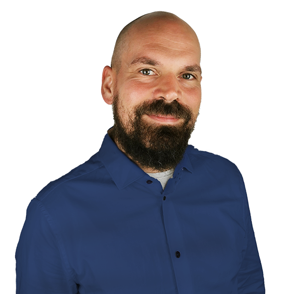 Referent-Christian Ewald-eoda Portraitbild von Christian Ewald mit Logo von eoda