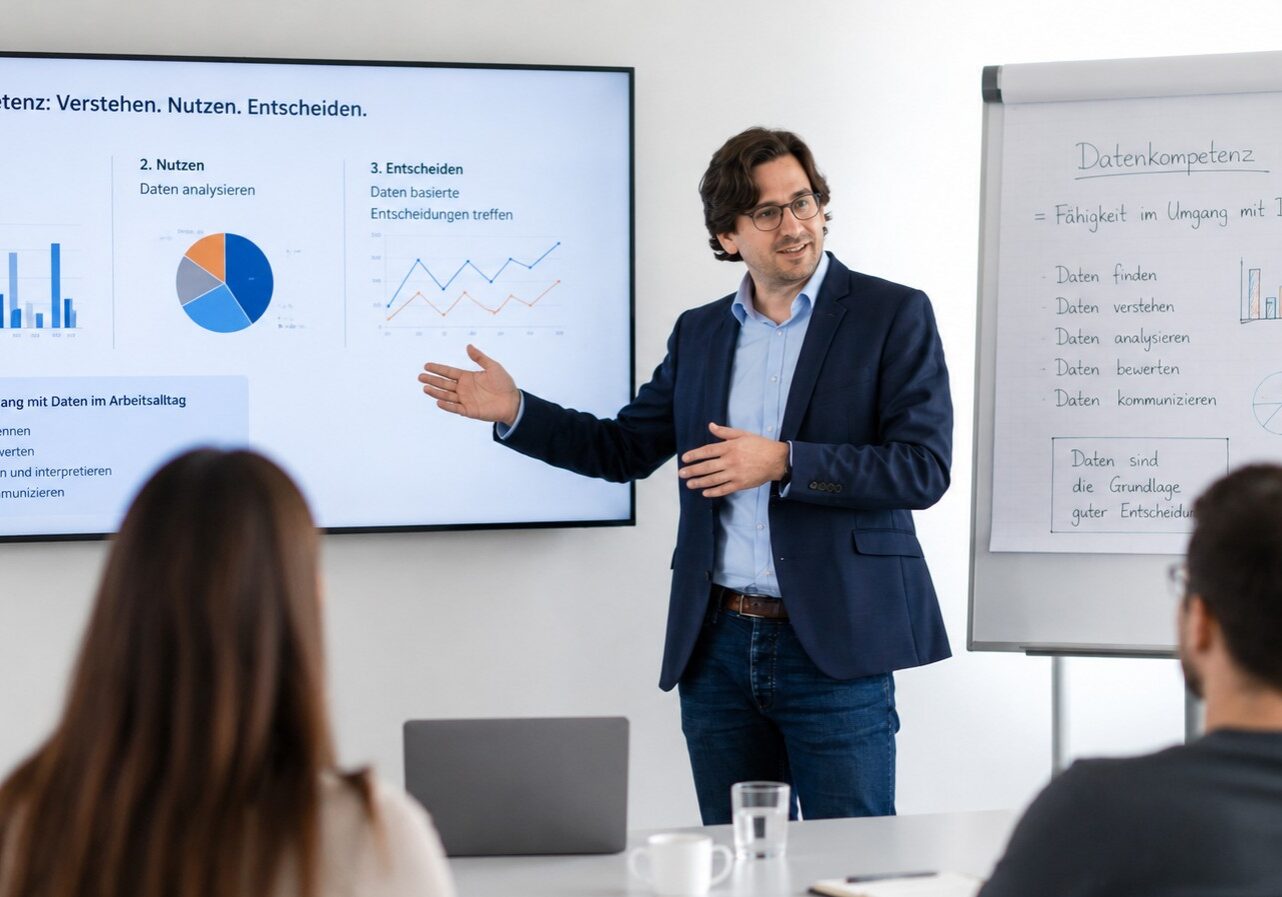 eoda Trainer der ein Datenkompetenztraining gibt