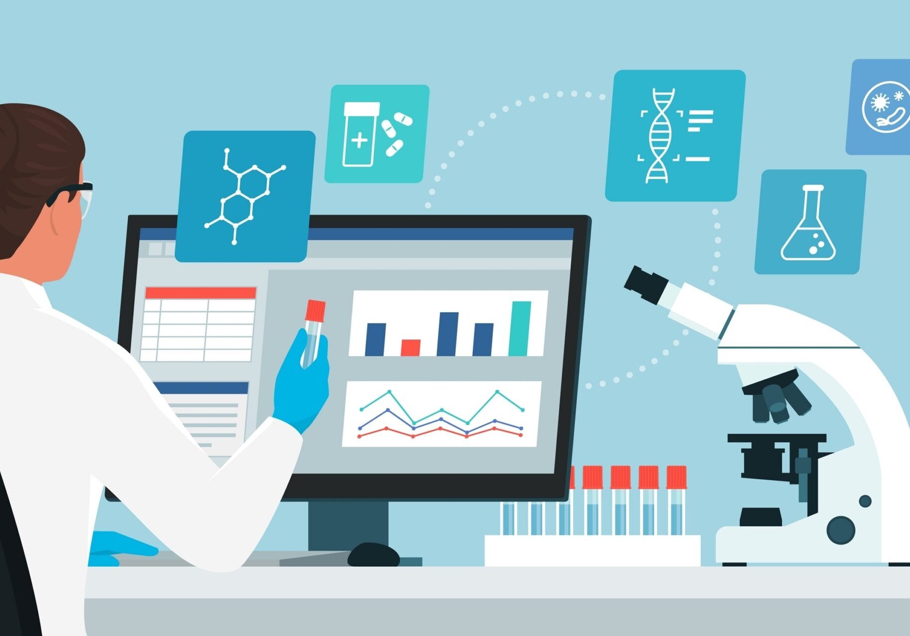 Datenvisualisierung-Medikamentenforschung