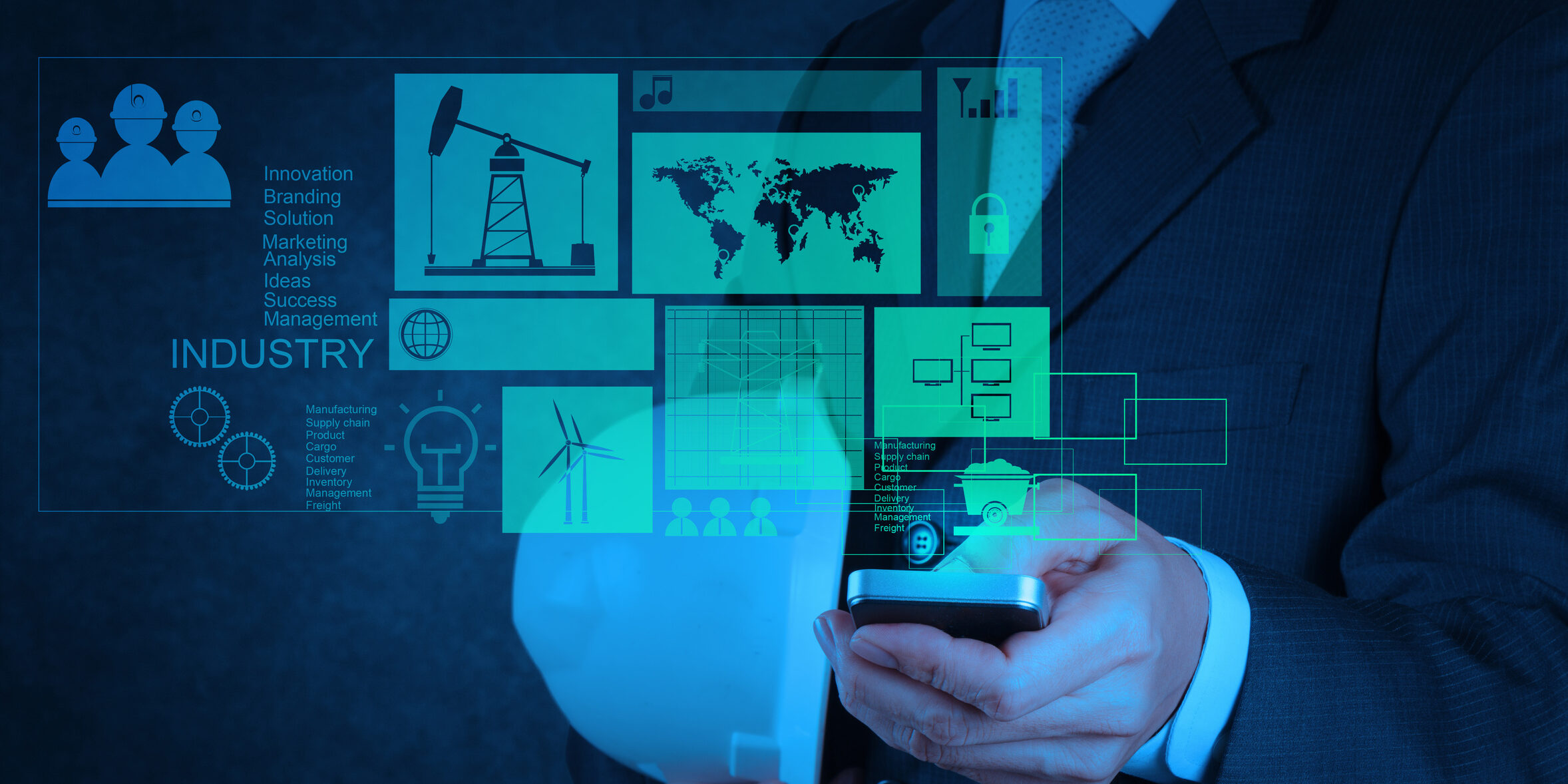 Anzeige von Industriekennzahlen über Smartphone