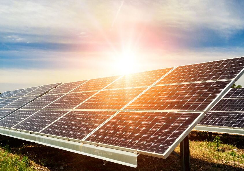 Solaranlage in der Sonne